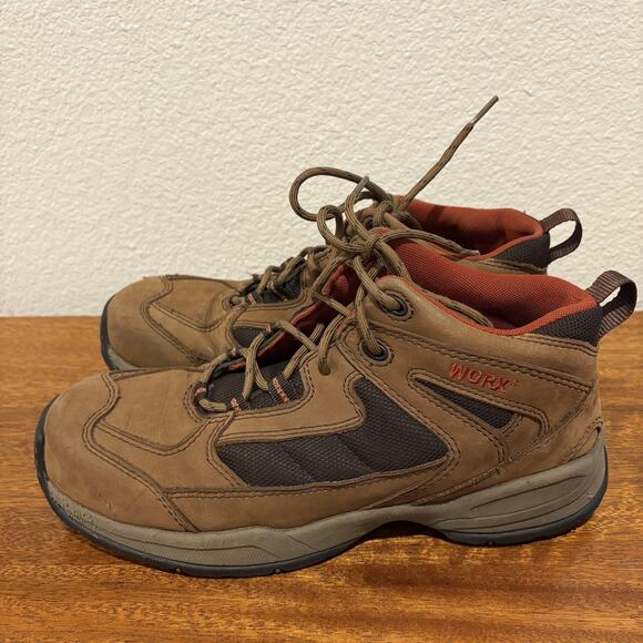 Worx by Red Wing #5175 Women’s 10W Brown Work Boots EH Safety Toe Non Slip - Picture 1 of 10